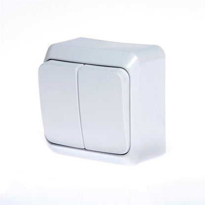 Switch SCHNEIDER PRIMA, 2-gang, white