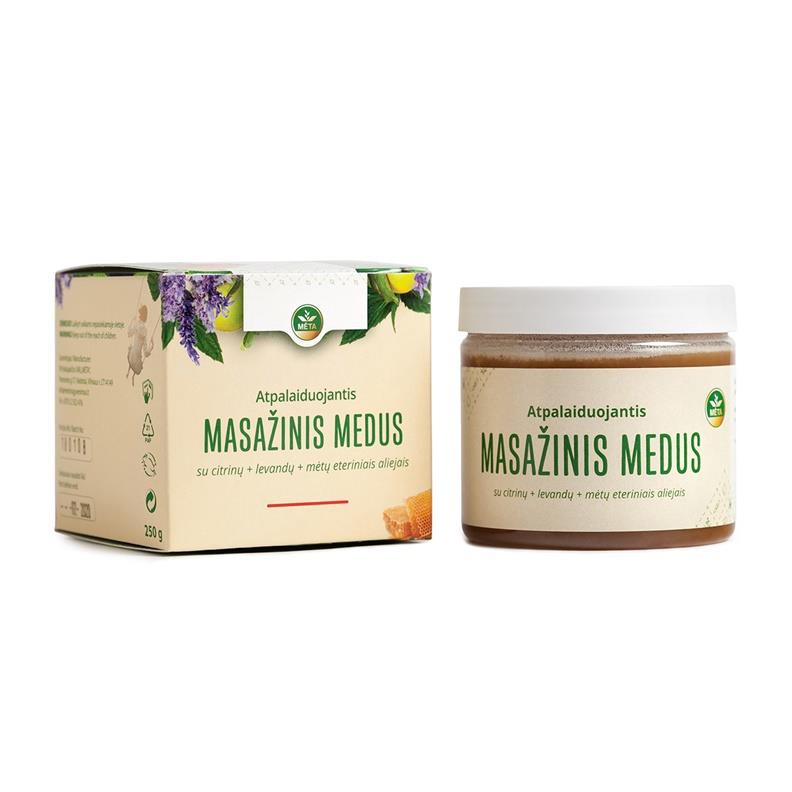 MĖTA masažinis pirties medus 250 g