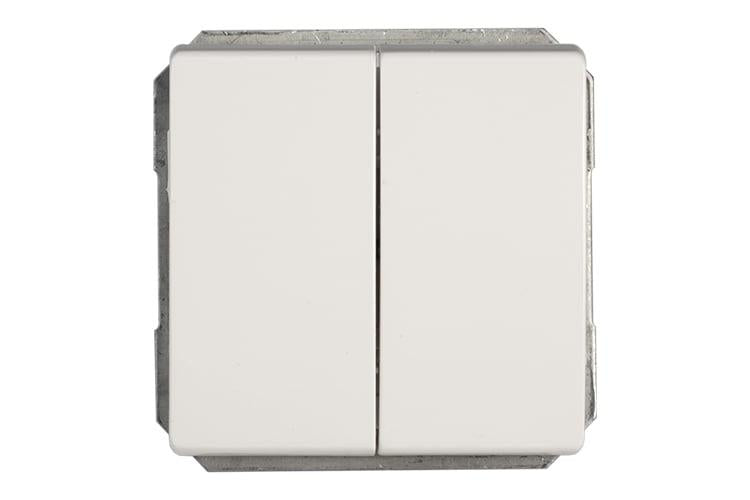 Switch VILMA ST150, 2 gang, white