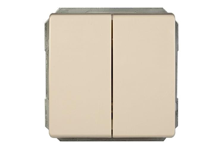 Switch VILMA ST150, 2 gang, ivory