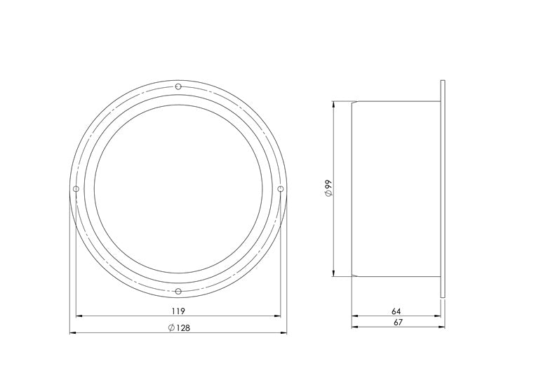 EUROPLAST VF100 Ventilation Adapter, D100