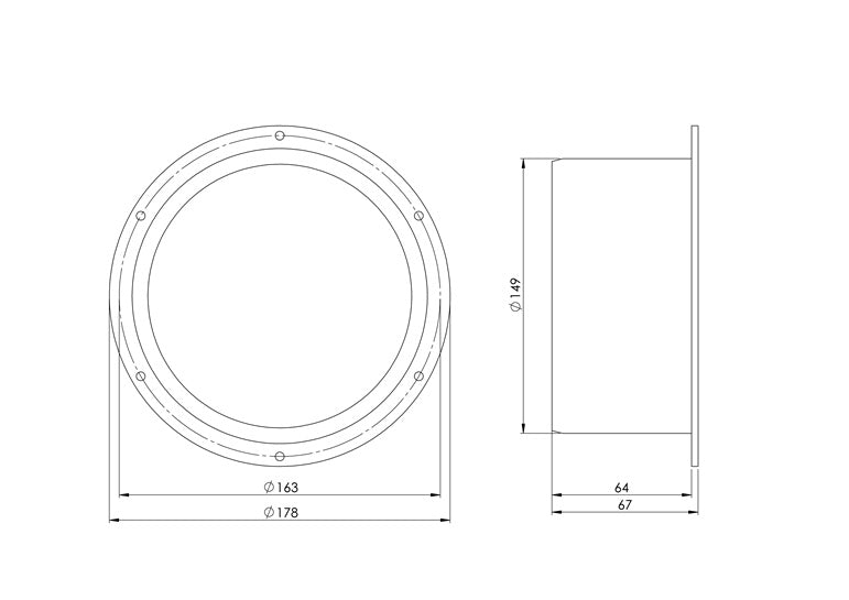 Ventiliacinis adapteris EUROPLAST VF150, D150