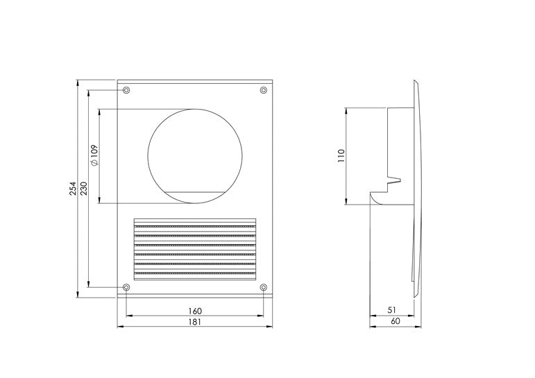 Ventiliacinis adapteris EUROPLAST NA10, D100