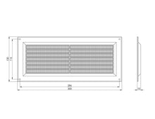 Ventiliacijos grotelės EUROPLAST VR1330P, 130 x 300 mm
