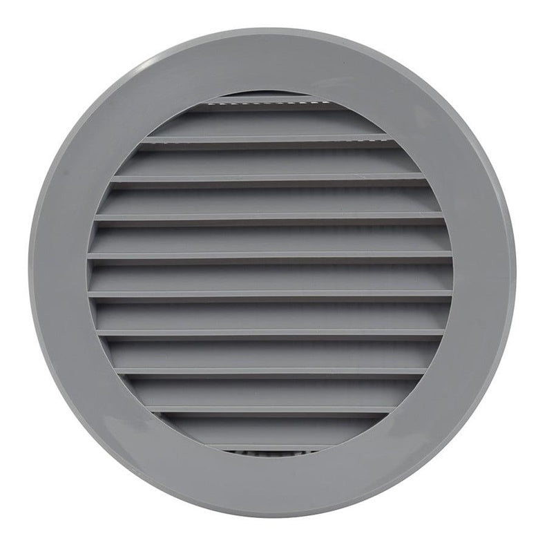 Plastic ventilation grilles EUROPLAST VR100P, D100, grey