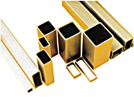 Square aluminum tube 30x30x2 5/6m 2551 SL