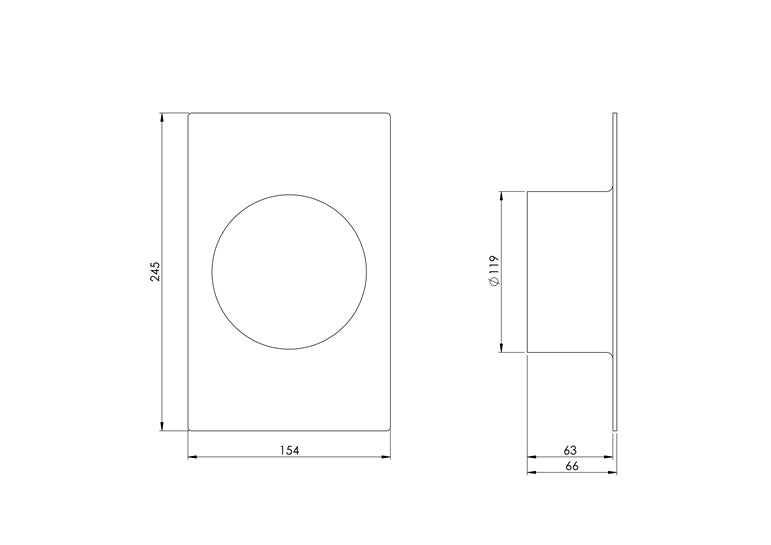 Ventiliacijos tarpmovė EUROPLAST VA120, D120