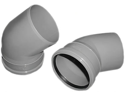 Vidaus kanalizacijos alkūnė Wavin, Ø 110 mm, 15°