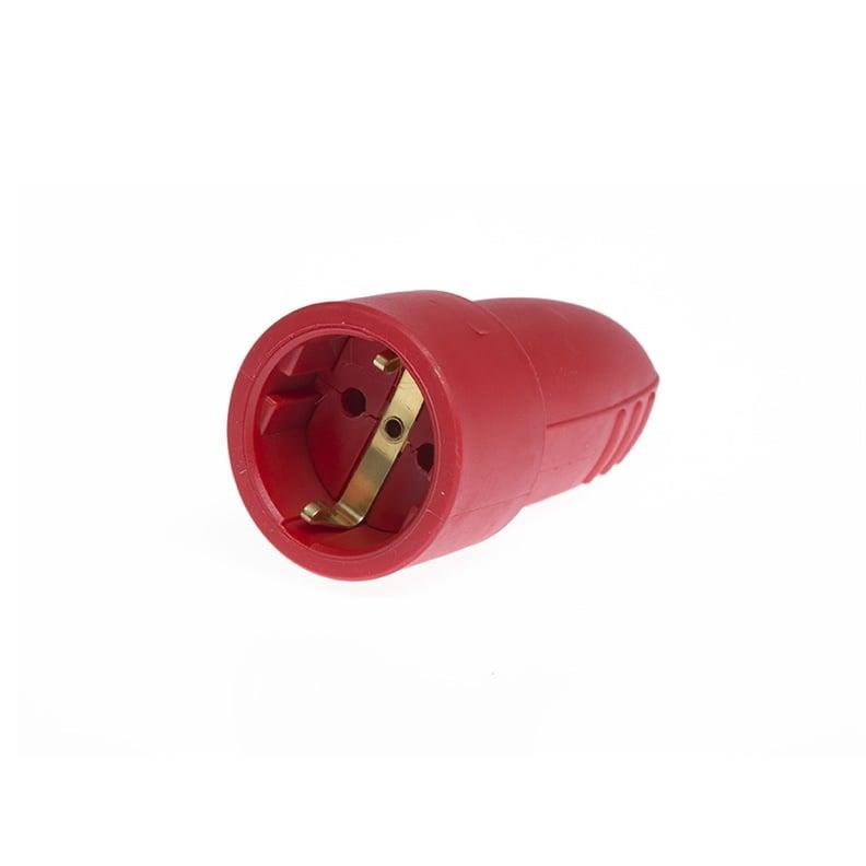 Gniazdo przedłużacza N&L, 3P, 16A, 250V, czerwone