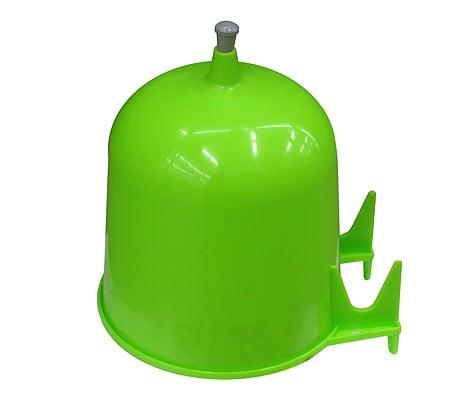 Wall-mounted outdoor basin with lid, 4 l
