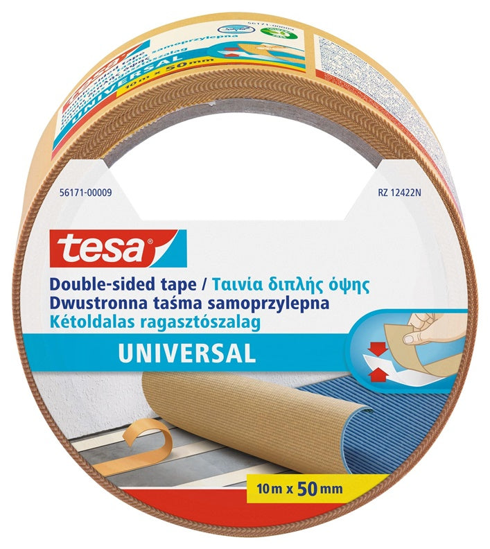 Taśma dwustronna Tesa 10m x 50mm, żółta