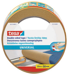 Taśma dwustronna Tesa, 25m x 50mm, żółta