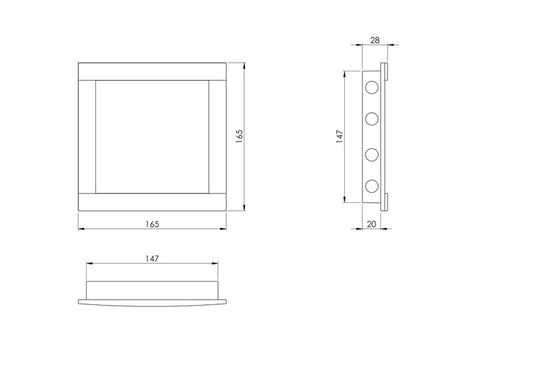 Revizinės durelės EUROPLAST PL1515, 15 x 15 cm