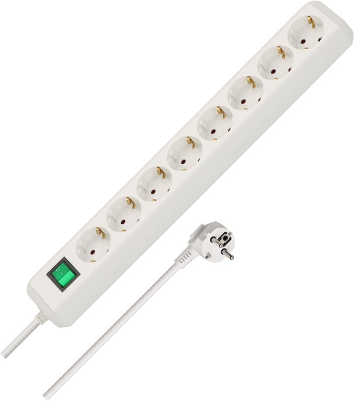 Przedłużacz domowy BRENNENSTUHL ECO-LINE, 8 gniazd, 3 m