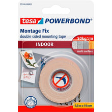 Double-sided adhesive tape Tesa Powerbond, 1.5 m x 19 mm
