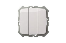 LIREGUS ALFA switch, 3-gang, white