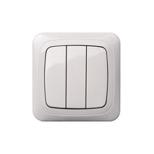 LIREGUS ALFA switch, 3-gang, white