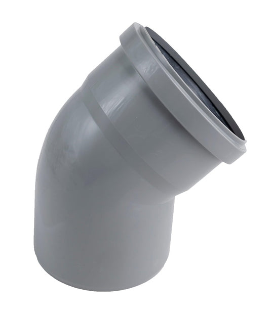 Kolano kanalizacyjne wewnętrzne HTplus, Ø 110 mm, 45°