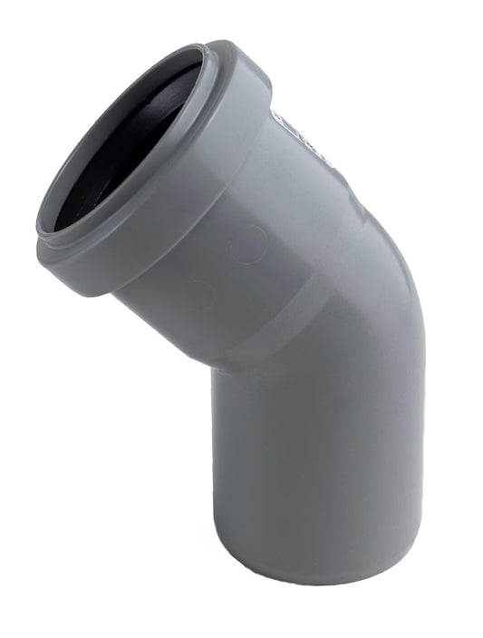 Vidaus kanalizacijos alkūnė HTplus, Ø 50 mm, 45°