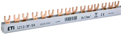 Busbar ETI IZ12, 3P, 54 modules, 12 mm²