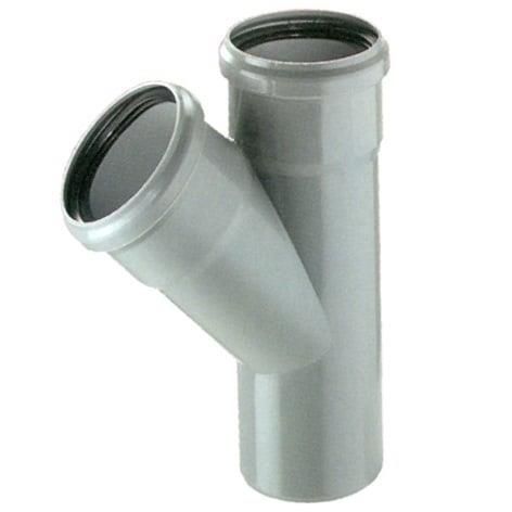 Vidaus kanalizacijos trišakis HTplus, 40 / 40 mm, 45 °