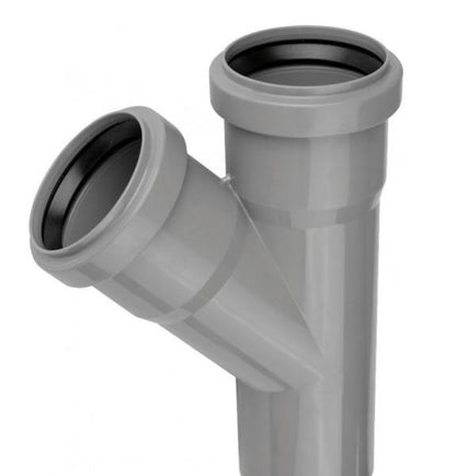 HTplus PVC pipe branch fitting, Ø 40 / 40 mm, 67°