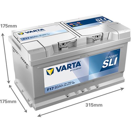 Akumulator Varta BD F17, 80 Ah, 740 A, 12 V