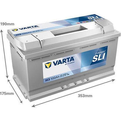 Akumuliatorius Varta SD H3, 100 Ah, 830 A, 12 V