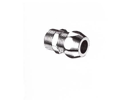 Connector with nut, 1/2" ext. thread, with 10 mm nut