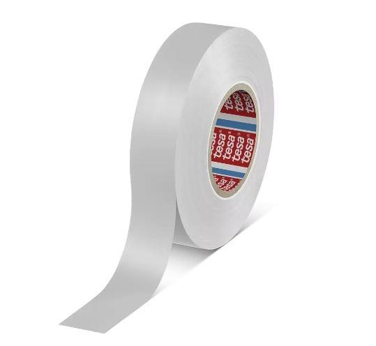 Taśma izolacyjna Tesa Premium, biała, 19 mm x 33 m