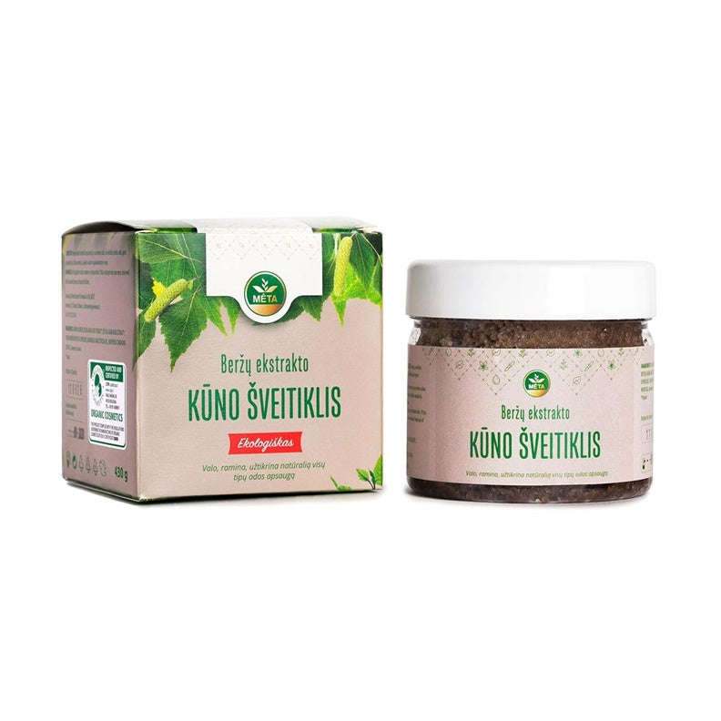 Organic Birch Extract Body Scrub Mint, 430g