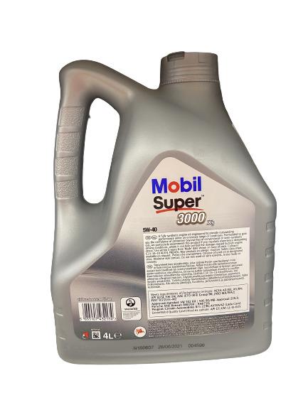 Automobilio variklio tepalas Mobil Super 3000x1, 5W-40, 4 l