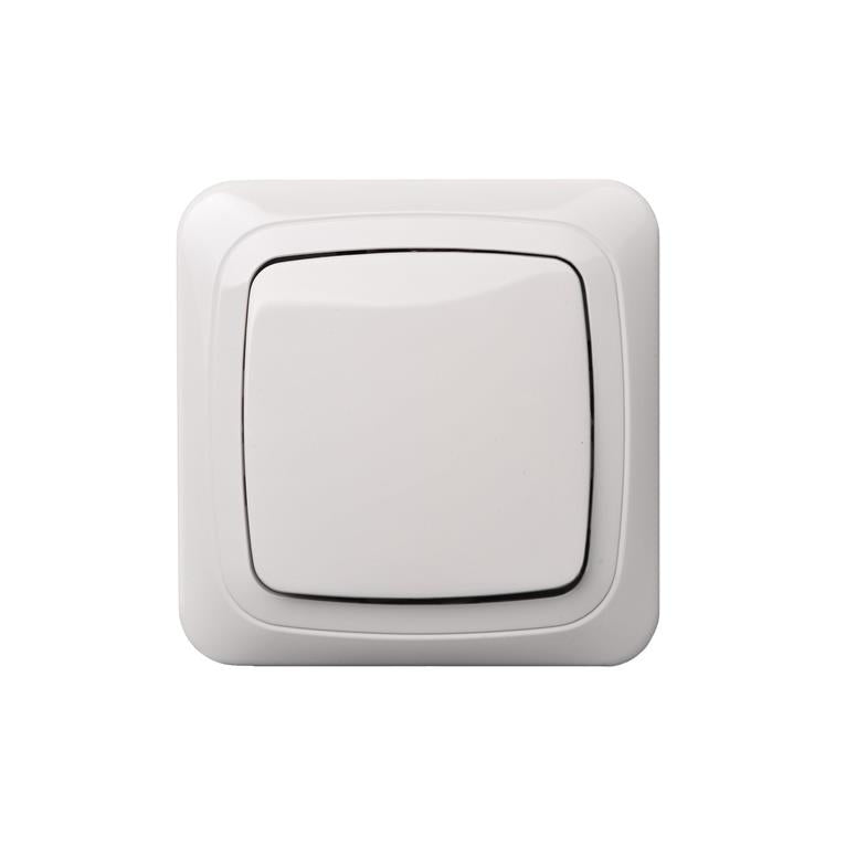 LIREGUS ALFA switch, white, IP44