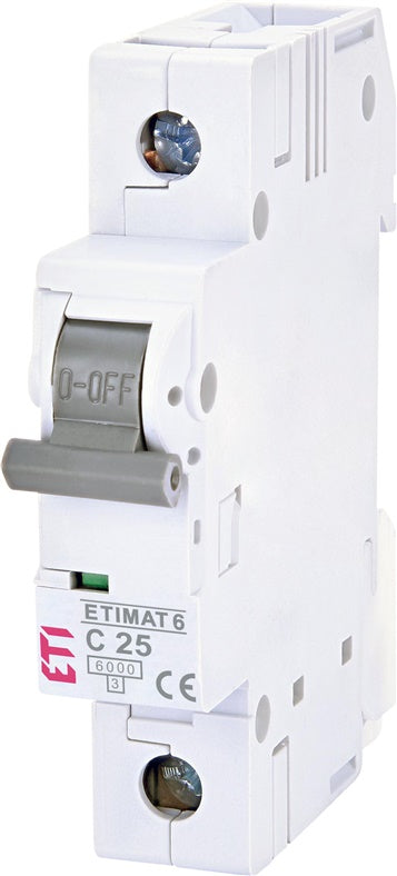 Automatinis jungiklis ETIMAT6, 1P, C, 6kA, 25 A