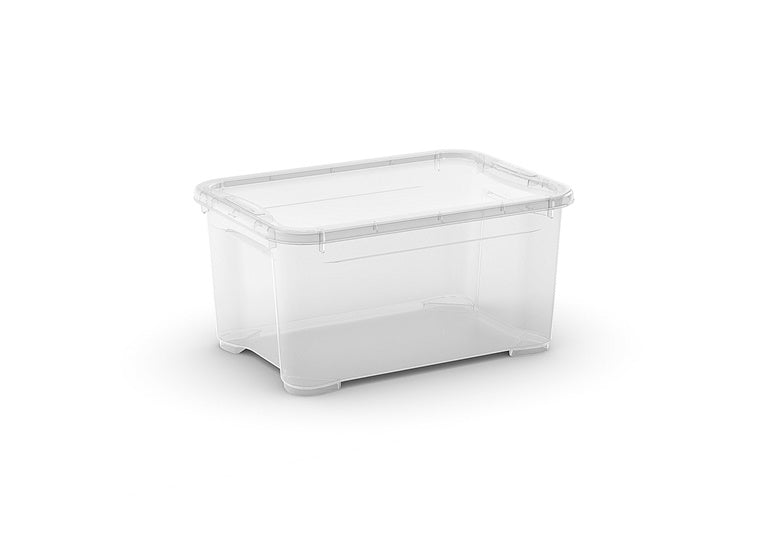 Storage box T BOX, 14 l, transparent, 38×27×19 cm