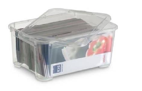 Storage box T BOX, 14 l, transparent, 38×27×19 cm