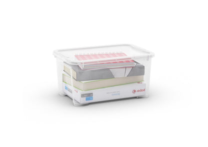 Storage box T BOX, 14 l, transparent, 38×27×19 cm