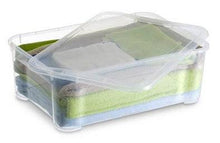 Storage box KIS, 31.5 l, clear, 55.5×39×19 cm