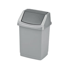 Curver waste bin, silver/grey, 15 l, 235 x 235 x 438 mm