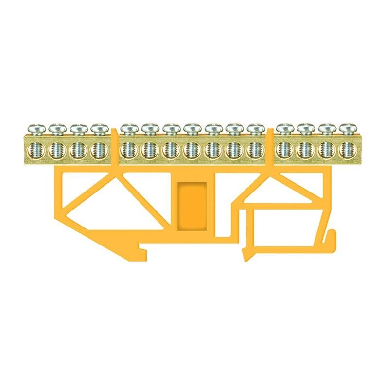 Listwa uziemiająca Pawbol LZ 15/Ż, DIN,15x16 mm², żółta