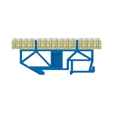 Blok przyłączeniowy Pawbol LZ 15/N, na szynę DIN, 15x16 mm², niebieski