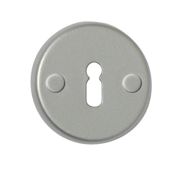 Door rosette for Barcz T2 key, silver