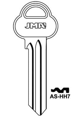 Key blank Jma AS-HH7, 1 pc.