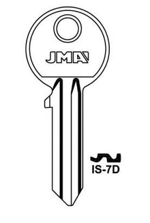 Заготовка ключа Jma IS-7D, 1 шт.