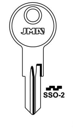 Заготовка ключа Jma SSO-2, 1 шт.