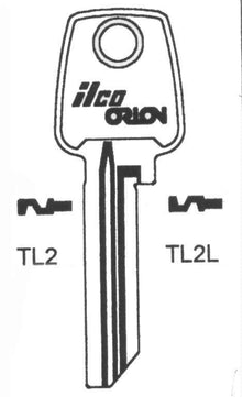Заготовка ключа Jma Tallinn TL2L, VLK-1, 1 шт.