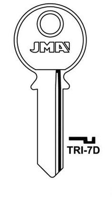 Заготовка ключа Jma TRI-7D, 1 шт.