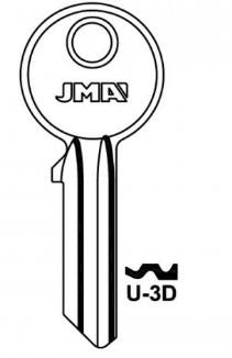 Заготовка ключа Jma U-3D, 1 шт.