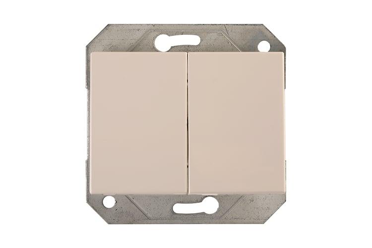 Switch VILMA XP500, 2 gang, white