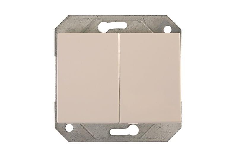 Switch VILMA XP500, 2 gang, white